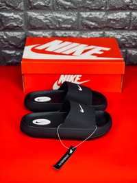 Шлепанцы Nike Fit женские Черные пляжные шлепки сланцы тапки Найк