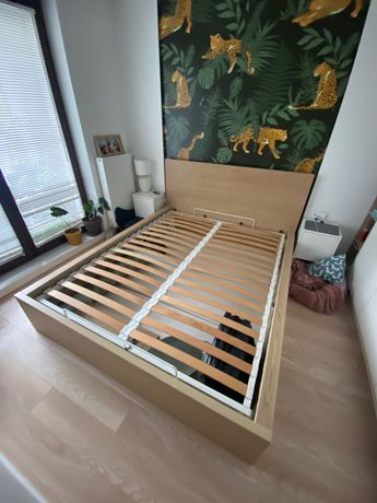 Łóżko podwójne małżeńskie Malm 160x200 cm z pojemnikiem IKEA