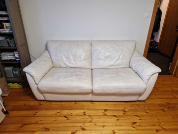 Miękka sofa skórzana