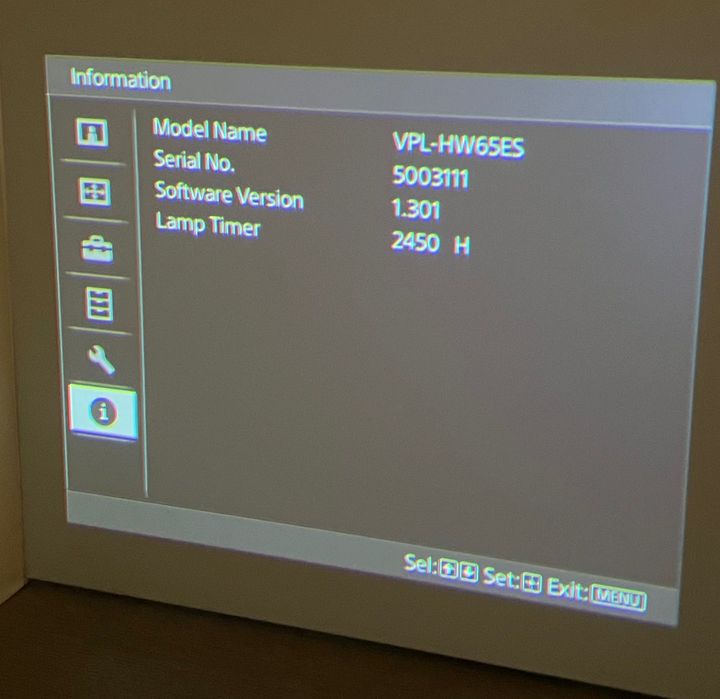 Projektor (Rzutnik) Sony VPL-HW65ES Full HD/SXRD