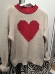 Sweter, serce, Papaya L
