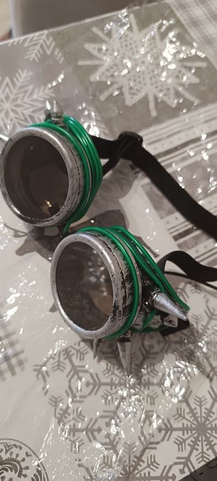 Óculos Steampunk com led