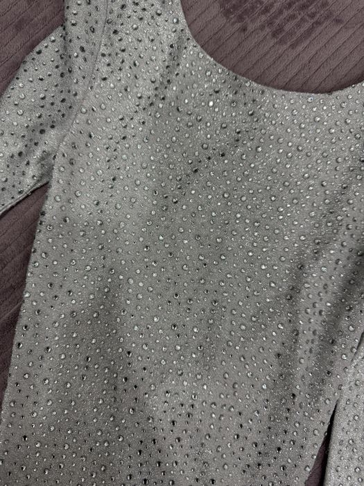 Сухня срібна стрази платье серебро xxs oh polly