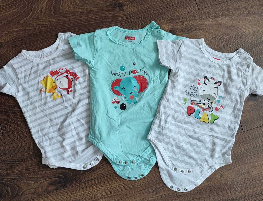 Пакет одягу / літній одяг 3-12 міс (боді, ромпери, повзунки)