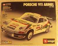 miniatura Burago Porsche 911 Armel com caixa (e outros) originais