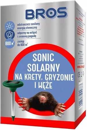 BROS SONIC solarny na krety nornice gryzonie węże odstraszacz