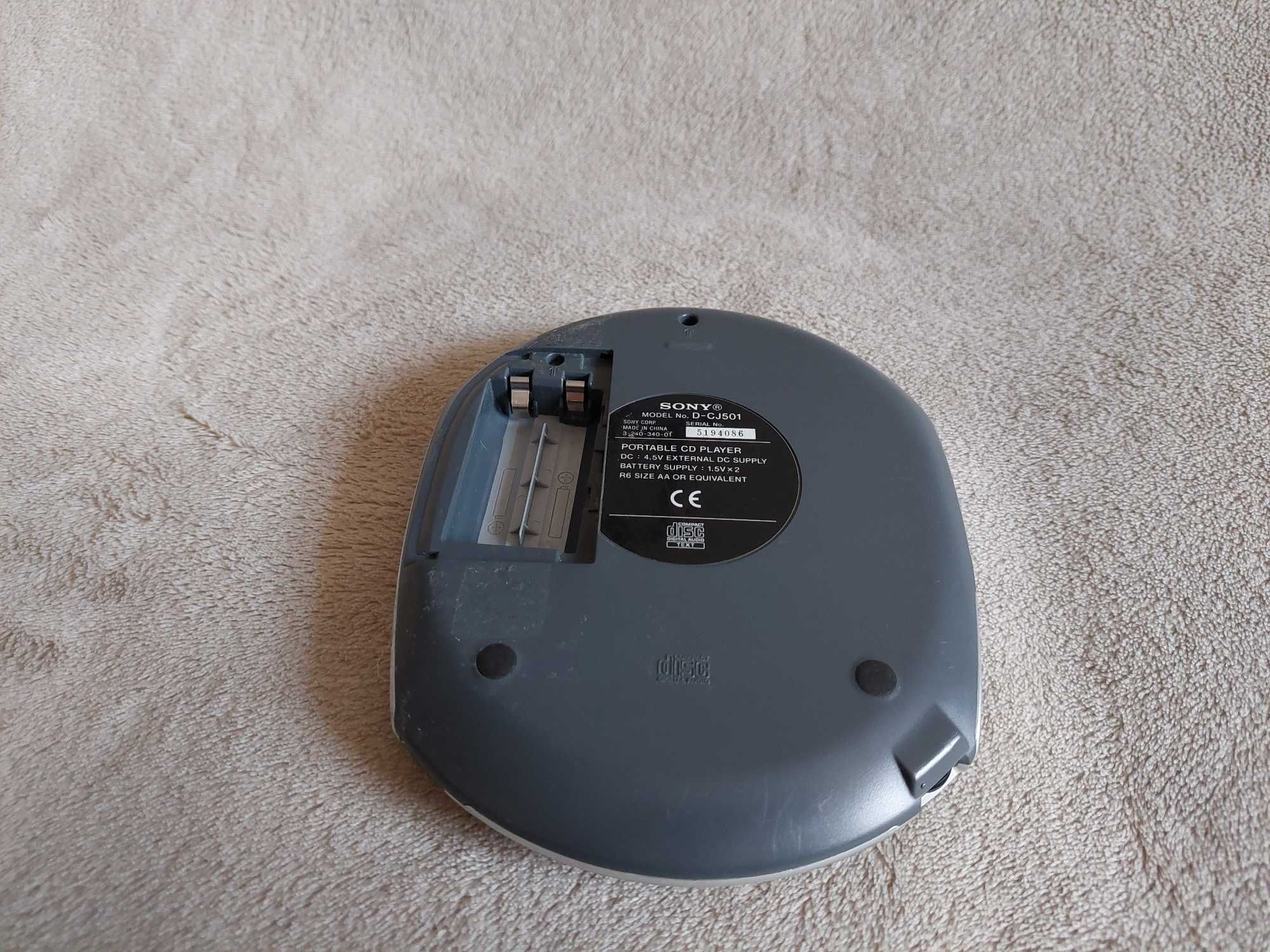 Discman CD Sony D-CJ501 DZIAŁA gratis etui