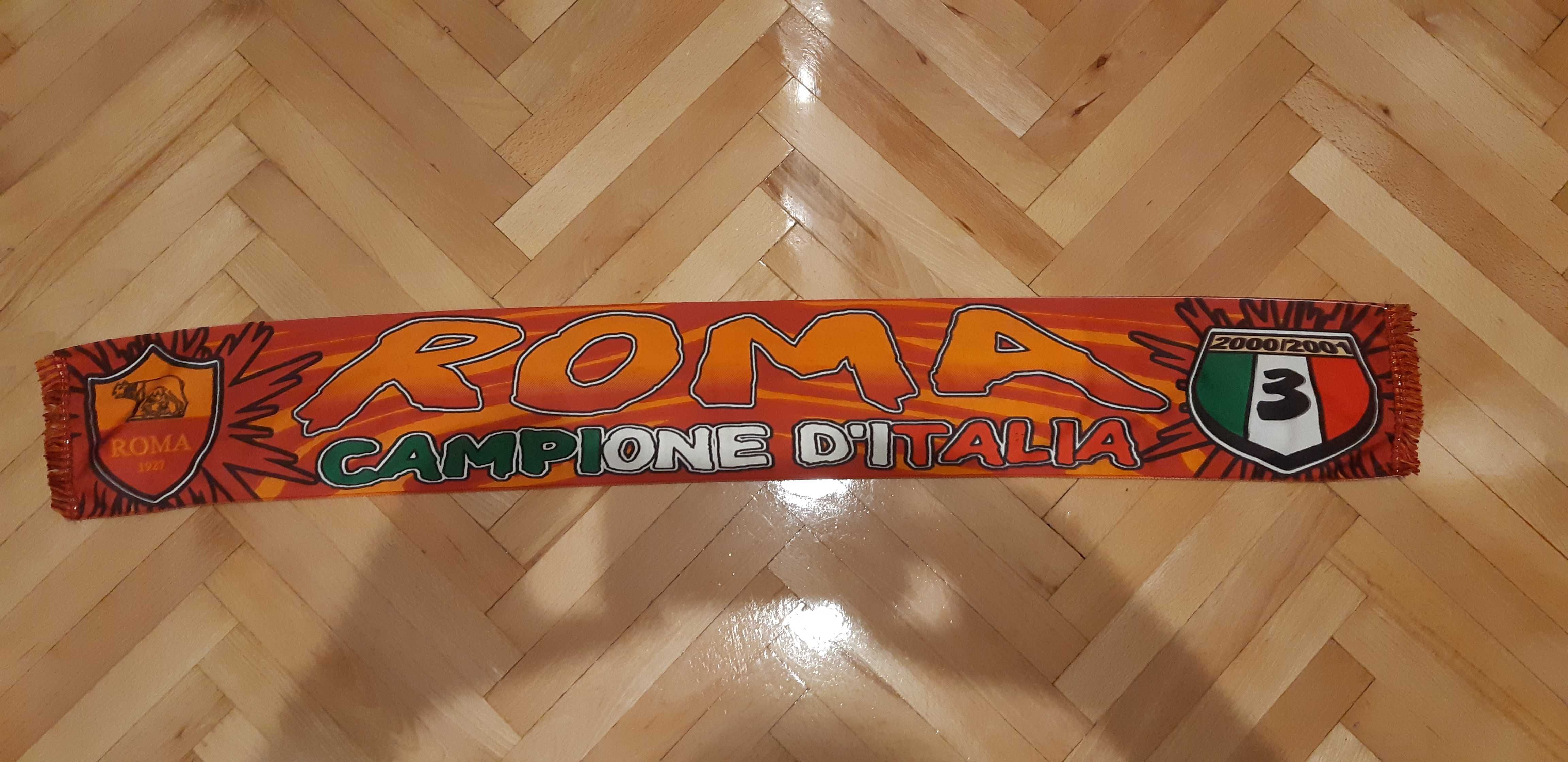 szalik/szarfa Roma Campione D,Italia 2000/2001 - unikat kolekcjonerski
