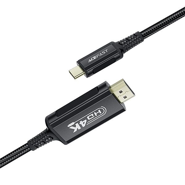 Kabel Acefast C1 wideo USB-C / HDMI 4K 60Hz HDR 1.8m - czarny