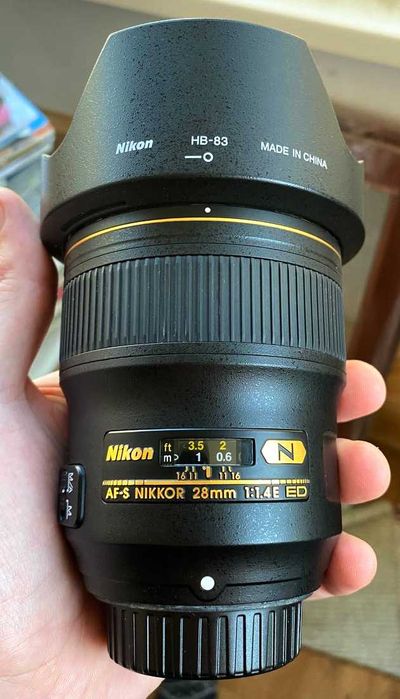 Об'єктив Nikon AF-S NIKKOR 28mm f/1.4E ED