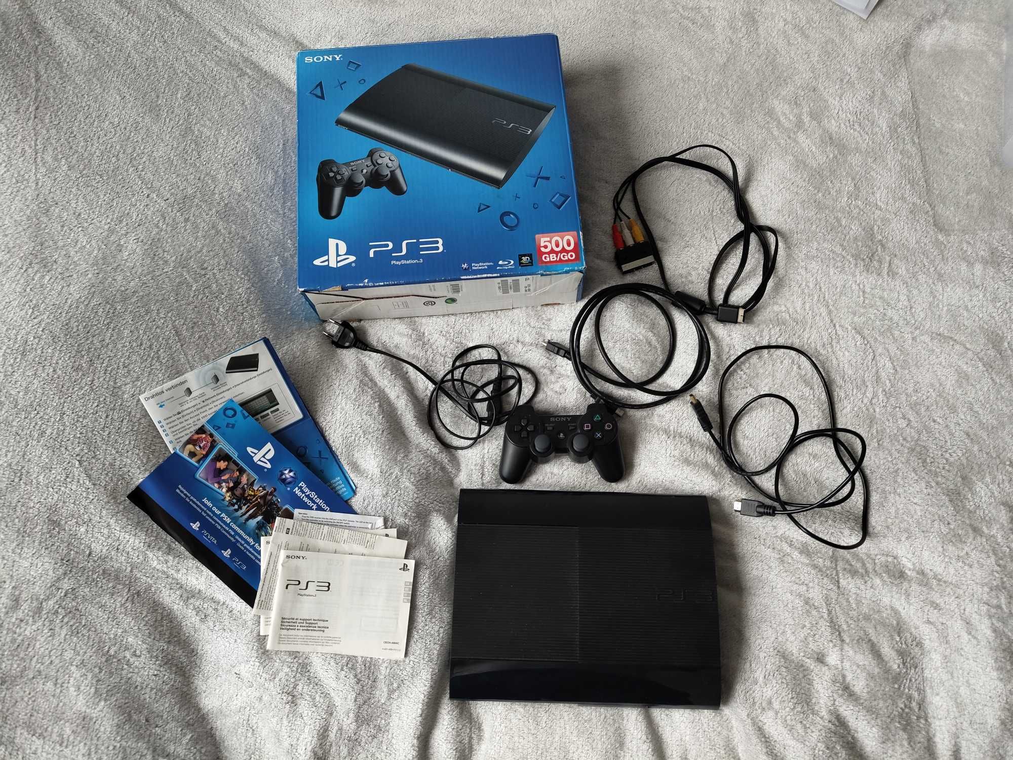 PS3 Super SLIM! 500GB HEN 3.2.2 + działający market PKGi