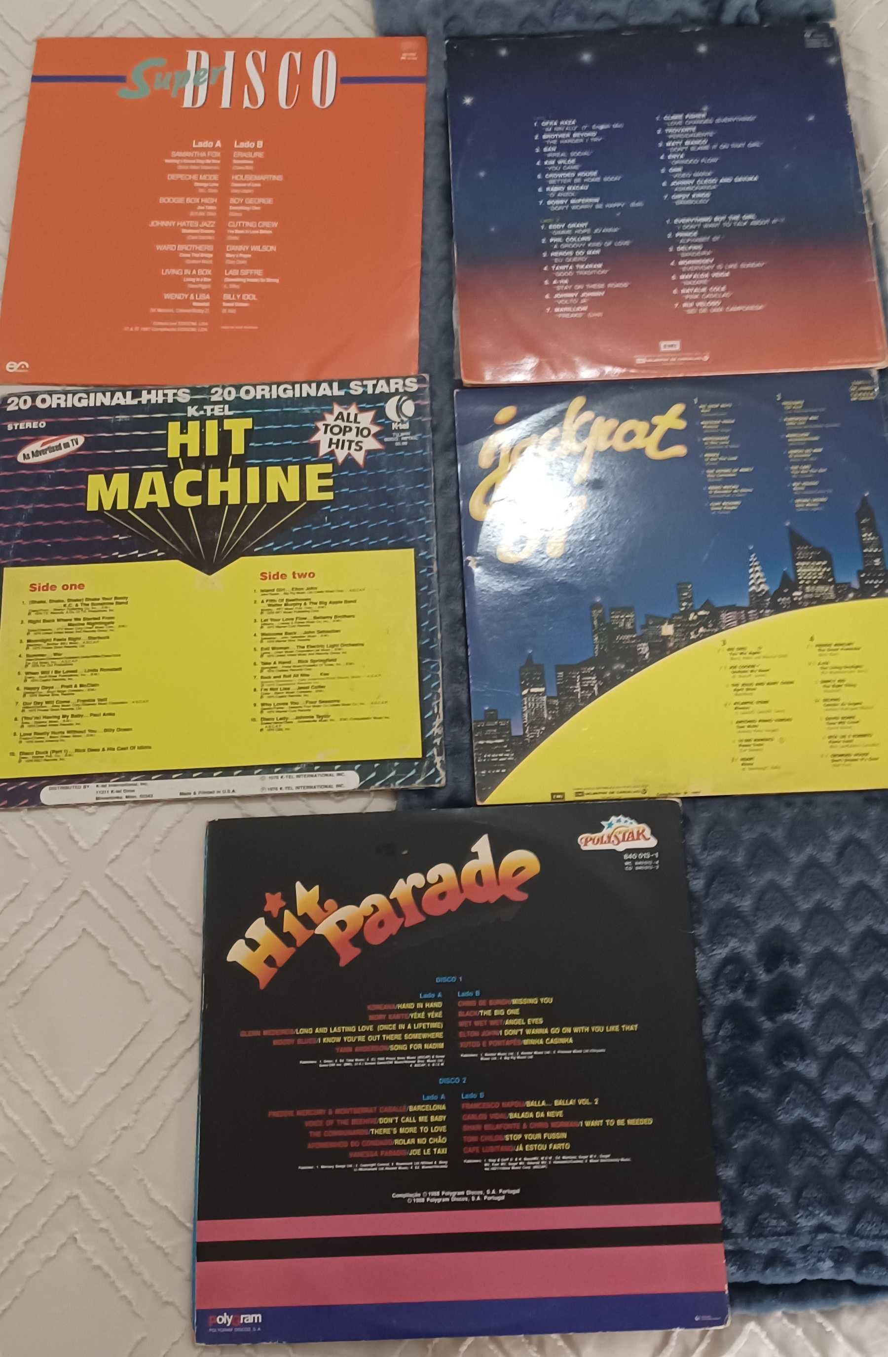 Discos Vinil êxitos  musicais anos 80