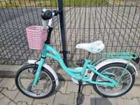 Rower rowerek dla dziewczynki Barbie miętowy 16 cali
