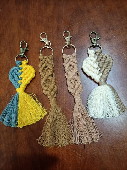 Porta chaves em macramé, novos