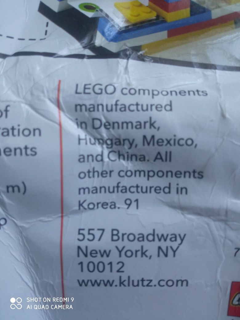 LEGO USA książeczka i klocki