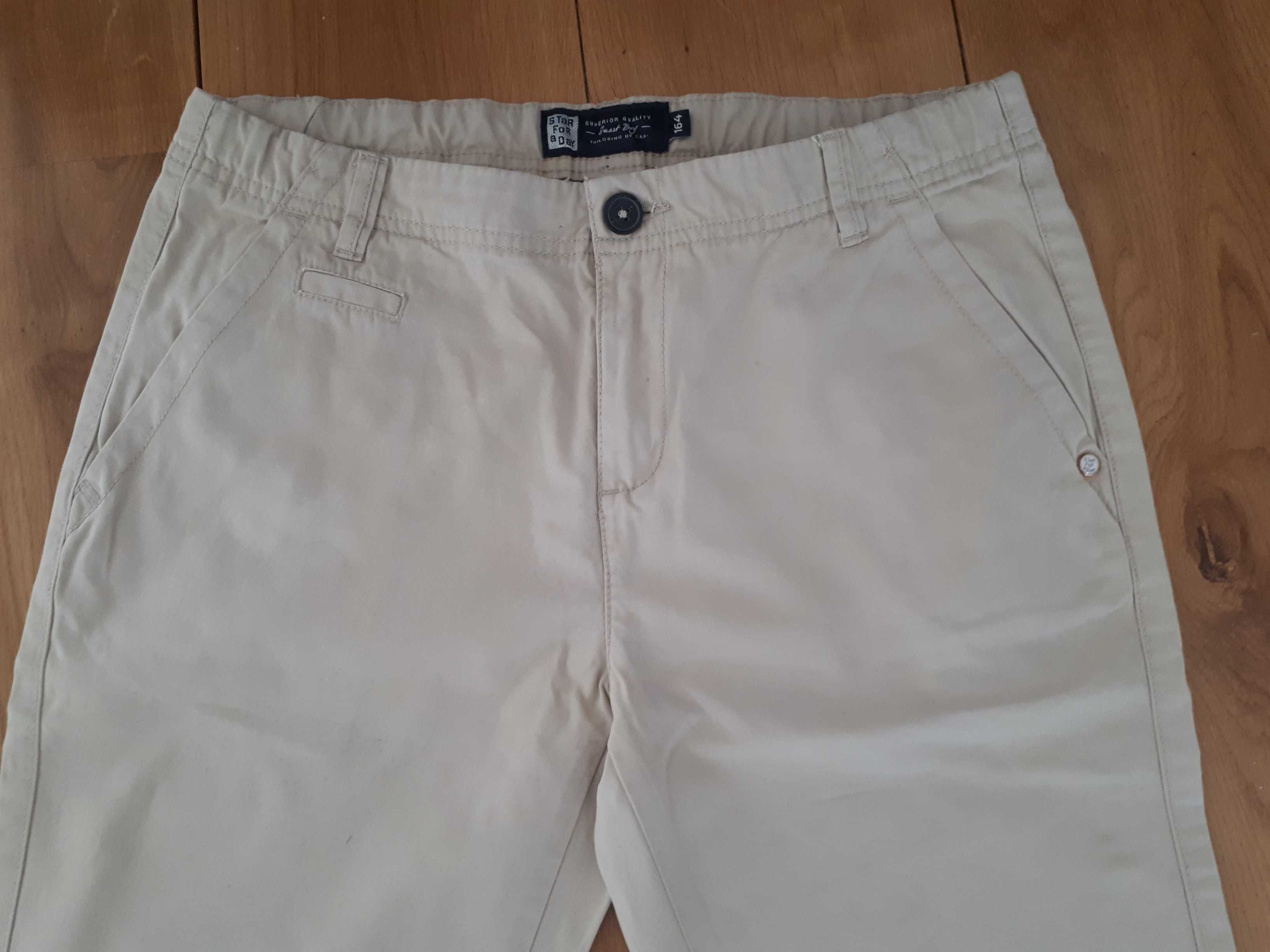 J.nowe spodnie chinos C&A 164 170 jansy beż, ideał