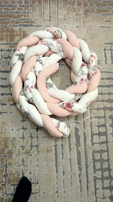 Warkocz, ochraniacz do łóżka 360 cm, wysokość 18 CM