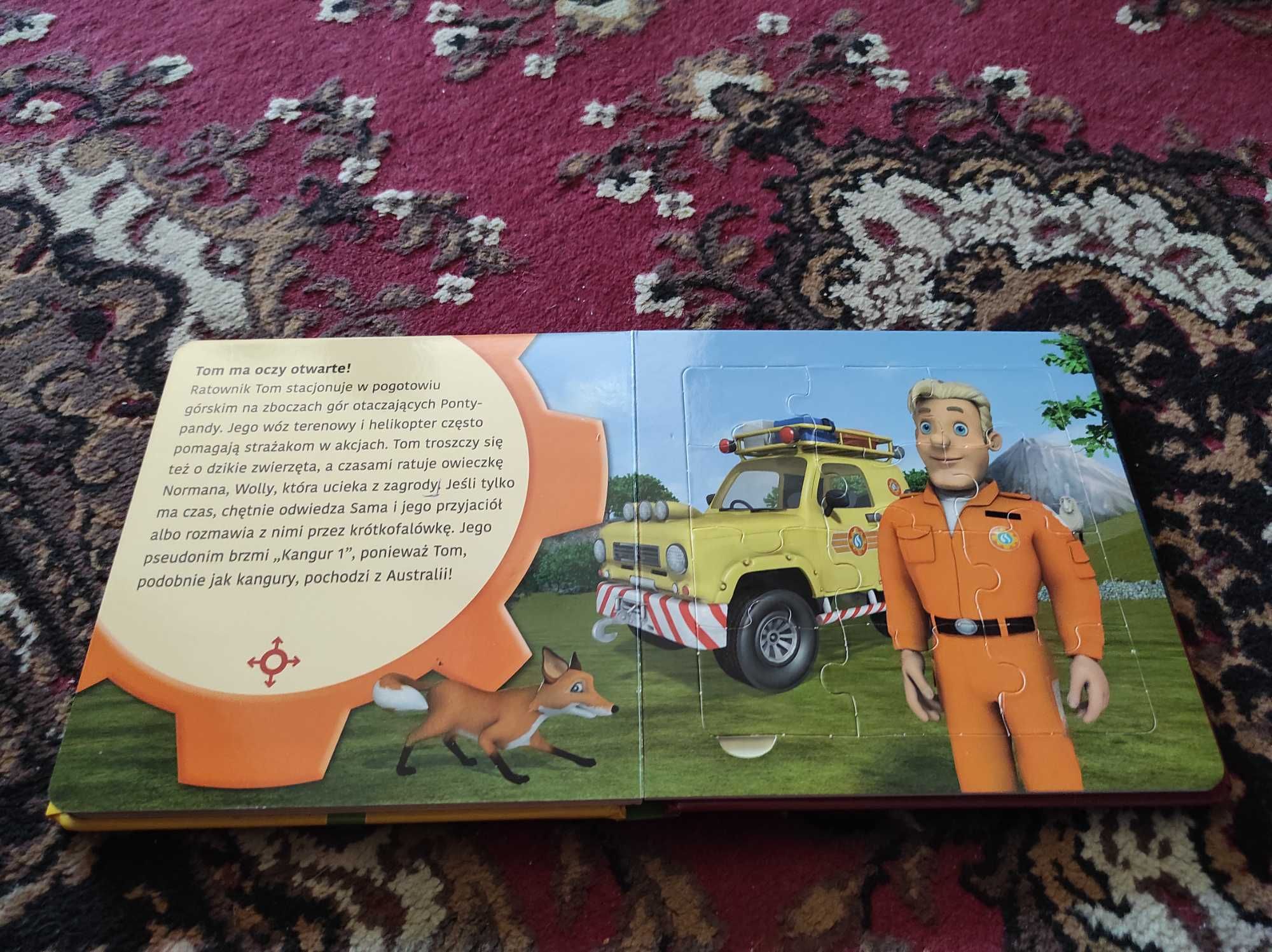 Strażak Sam książka z puzzlami