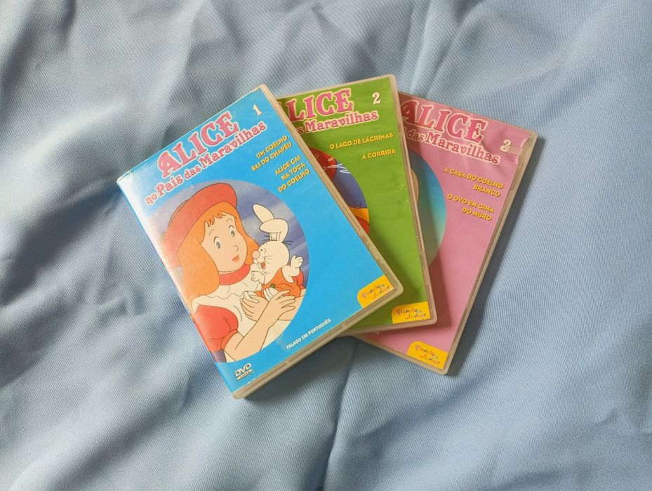 1,2,3 da coleção de DVD's de Alice no País das Maravilhas