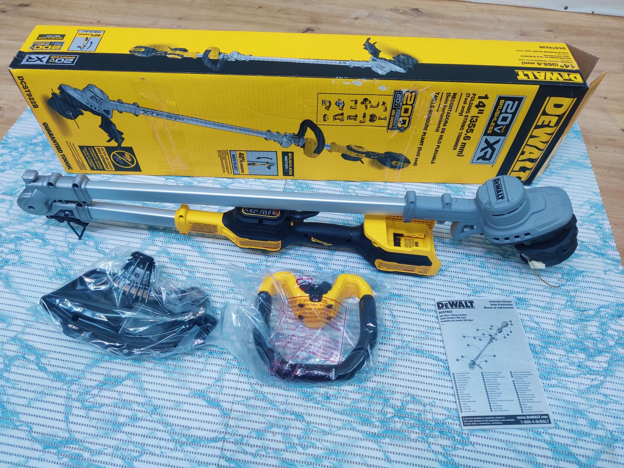 Акумуляторний тример DeWalt DCST 922 XR. 20V Max. Brushless. Триммер.