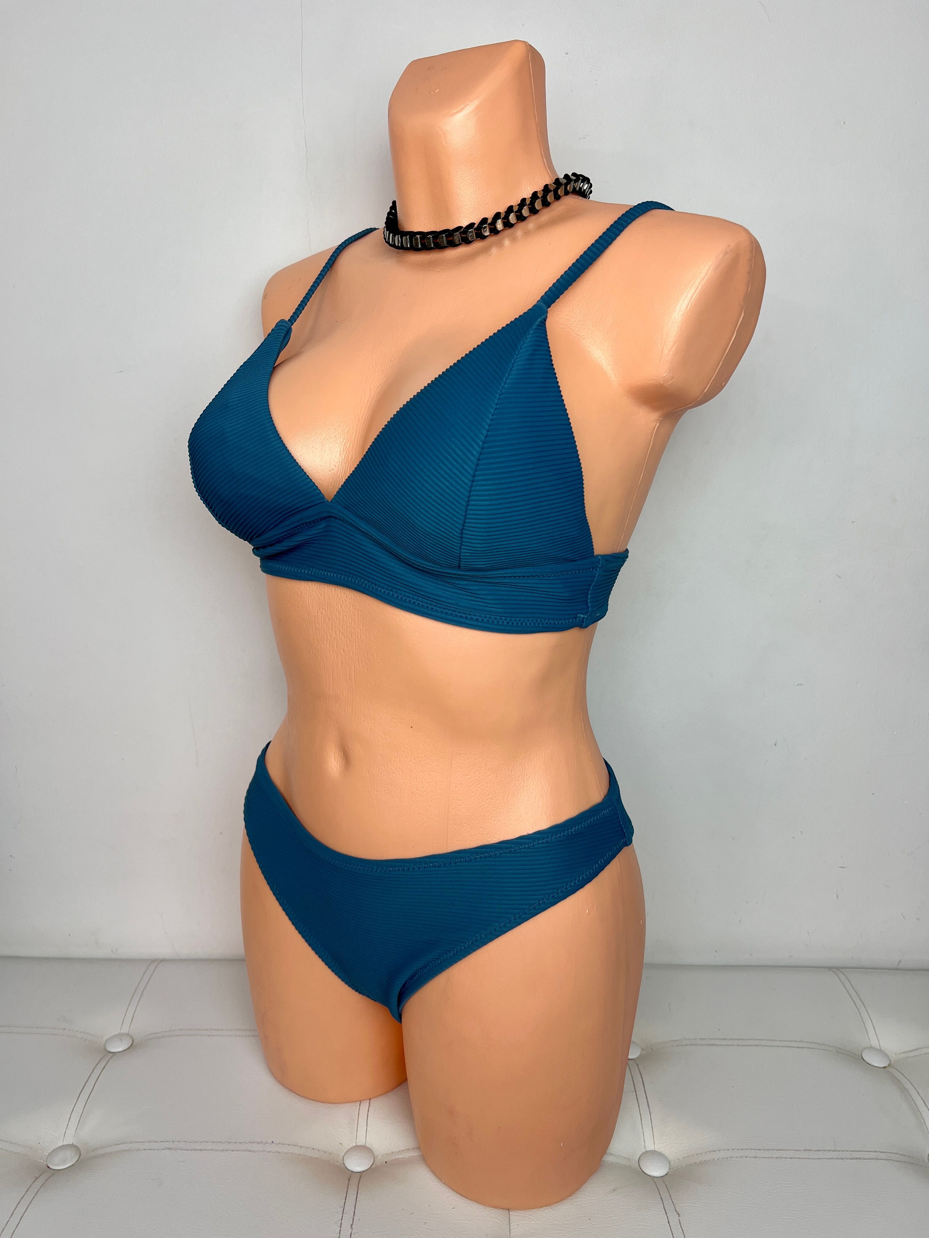 Strój kąpielowy bikini dwuczęściowe kostium strój cupshe M 38 niebies