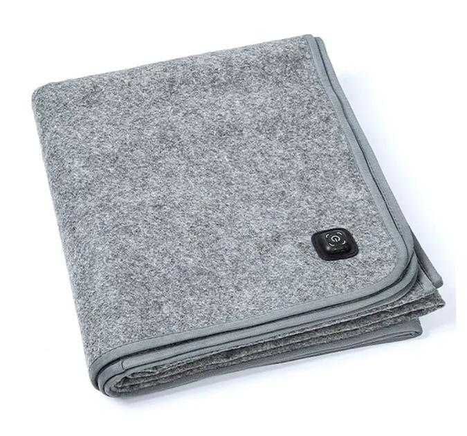 Електропростирадло з підігрівом від повербанка USB 160х80 см Сірий