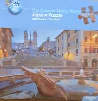 PUZZLE Jigsaw Puzzle- hiszpańskie schody w Rzymie! 1000 elementów