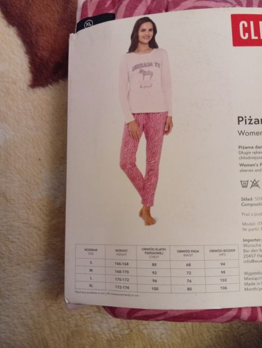 Pizama damska XL