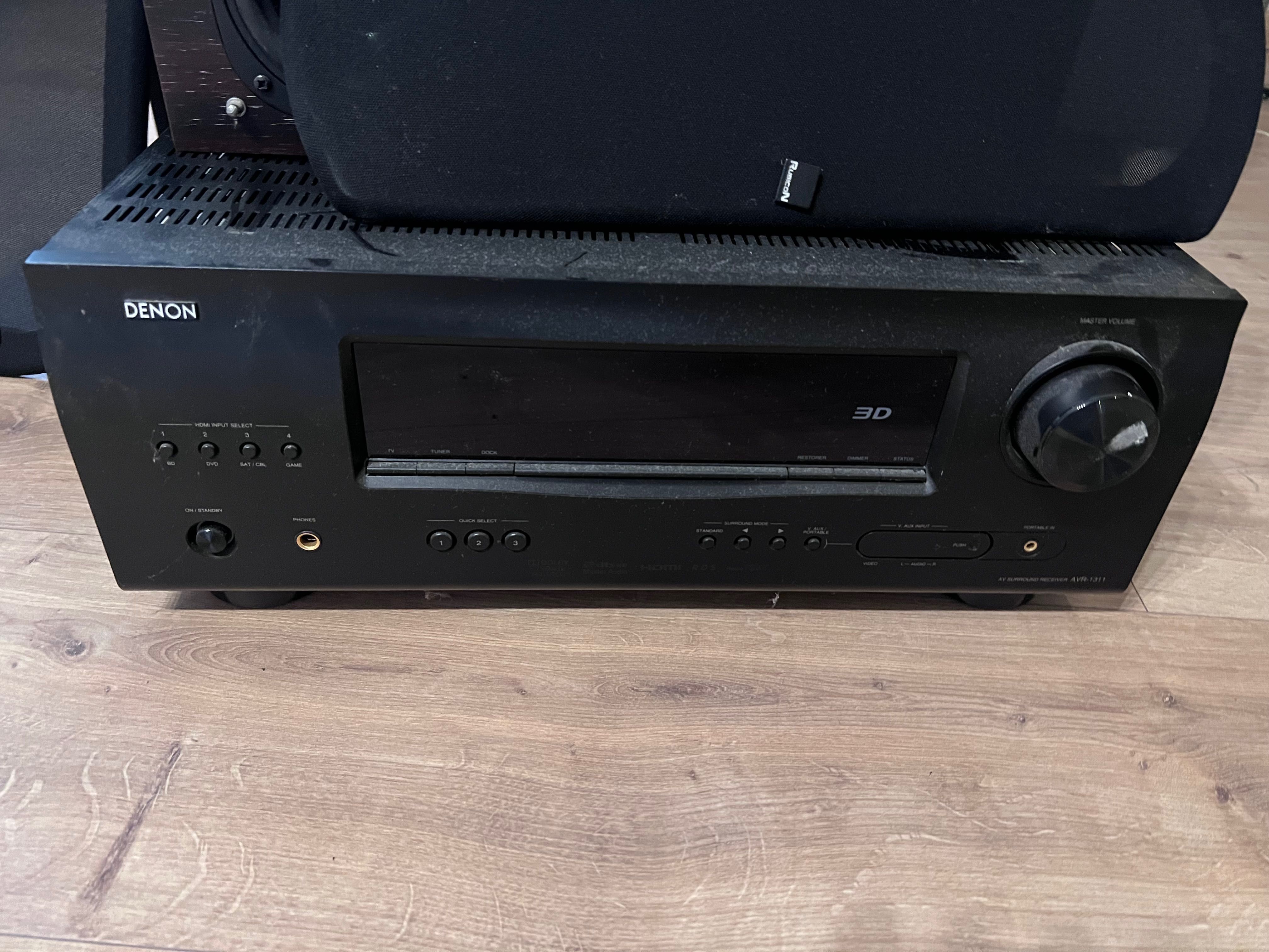 Rubicon Kolumny kino domowe 5.1 plus Amplituner Denon AVR-1311