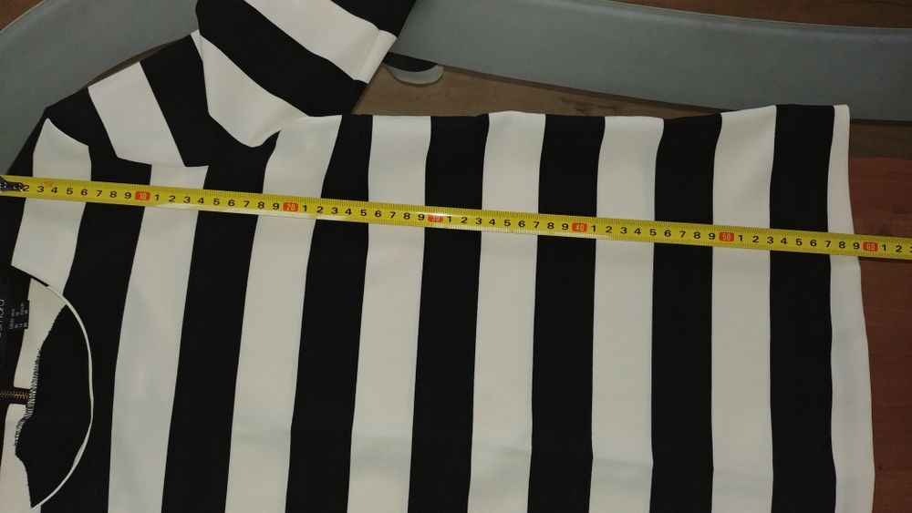 38 M esmara bluzka w pasy beżowo-czarna