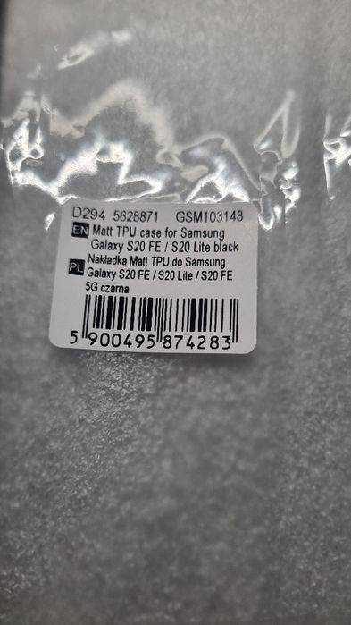 Czarne etui nakładka samsung s20 fe