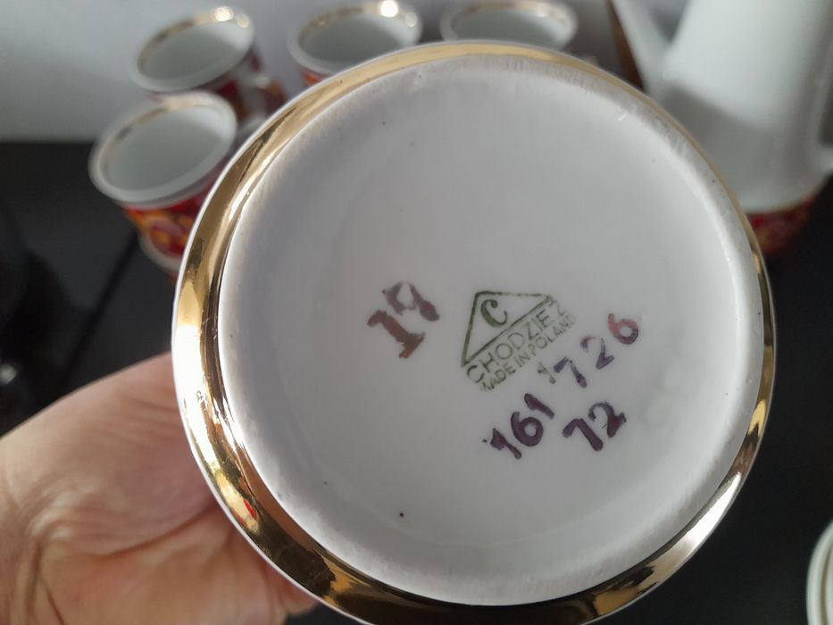 Zestaw kawowy 12 os. Chodzież zestaw roman