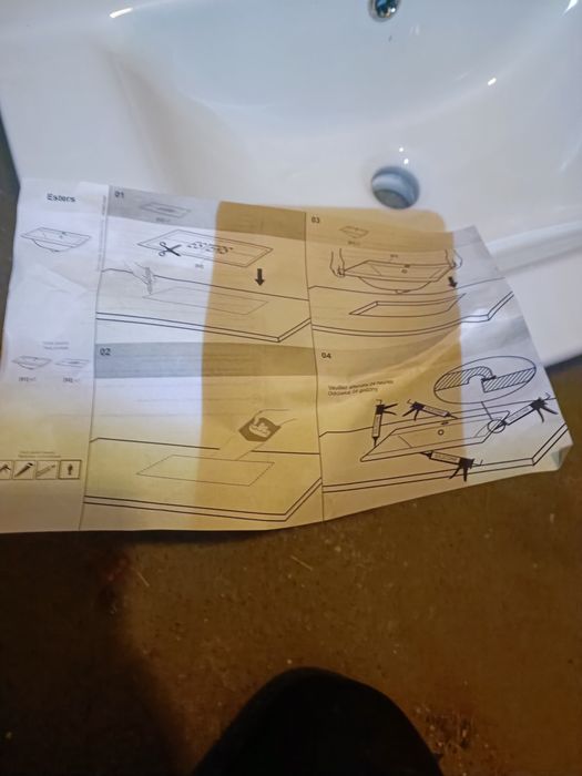 Umywalka nowa wpuszczana