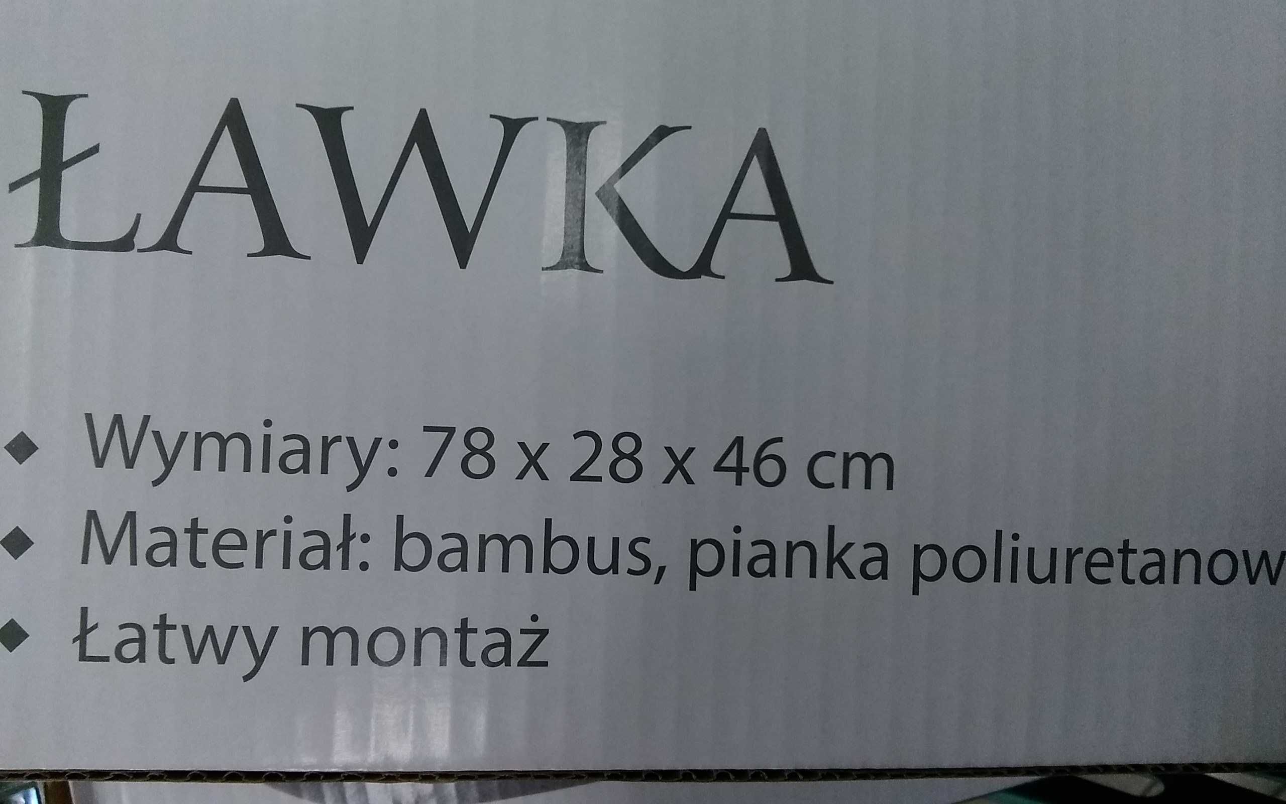 Ławka do przedpokoju z półką na buty NOWA