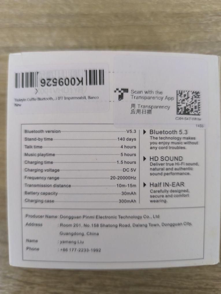 Бездротові навушники Tiuieyin S47 Bluetooth 5.3