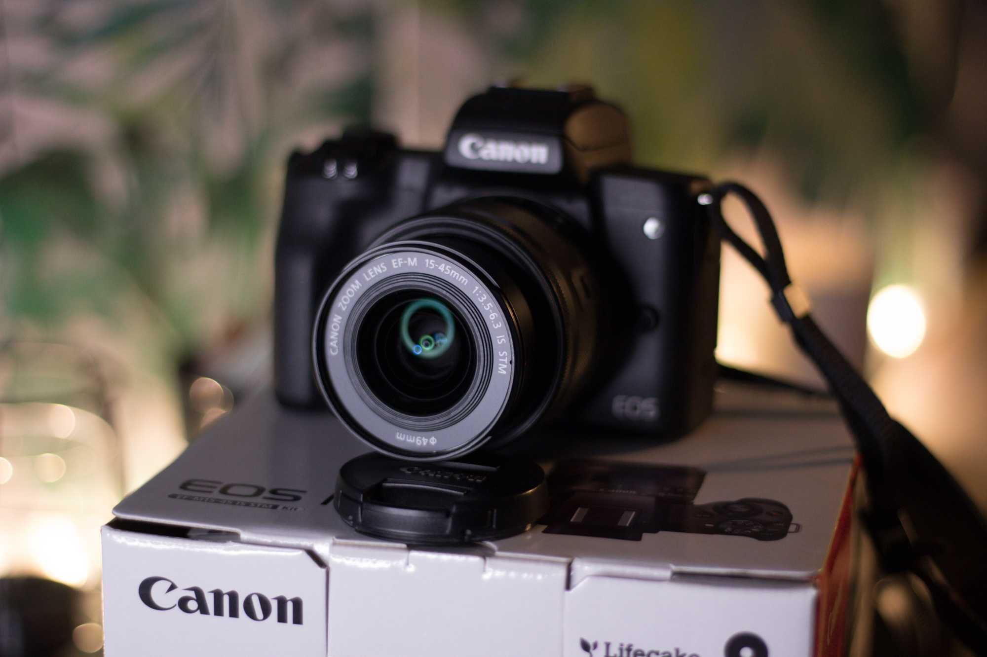 Canon M50 + lente + adaptador + extras [excelente estado]