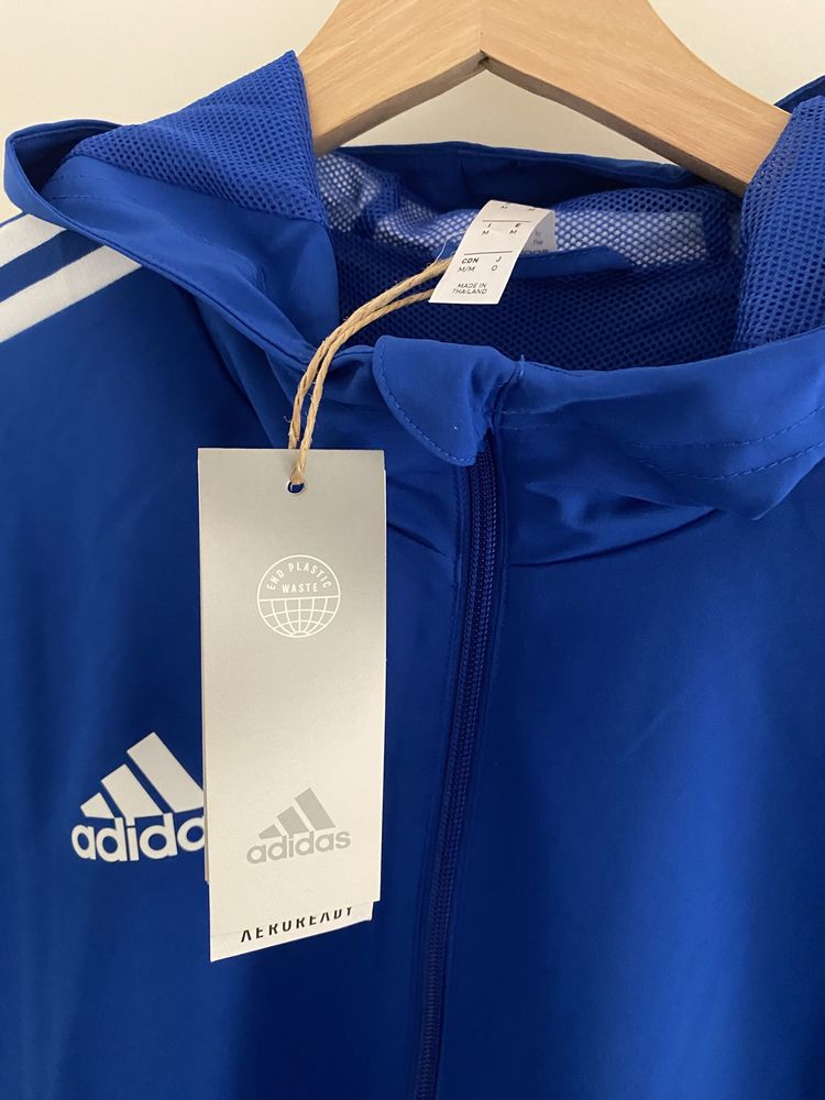 Casaco impermeável Adidas Tiro 21 Azul (M) NOVO