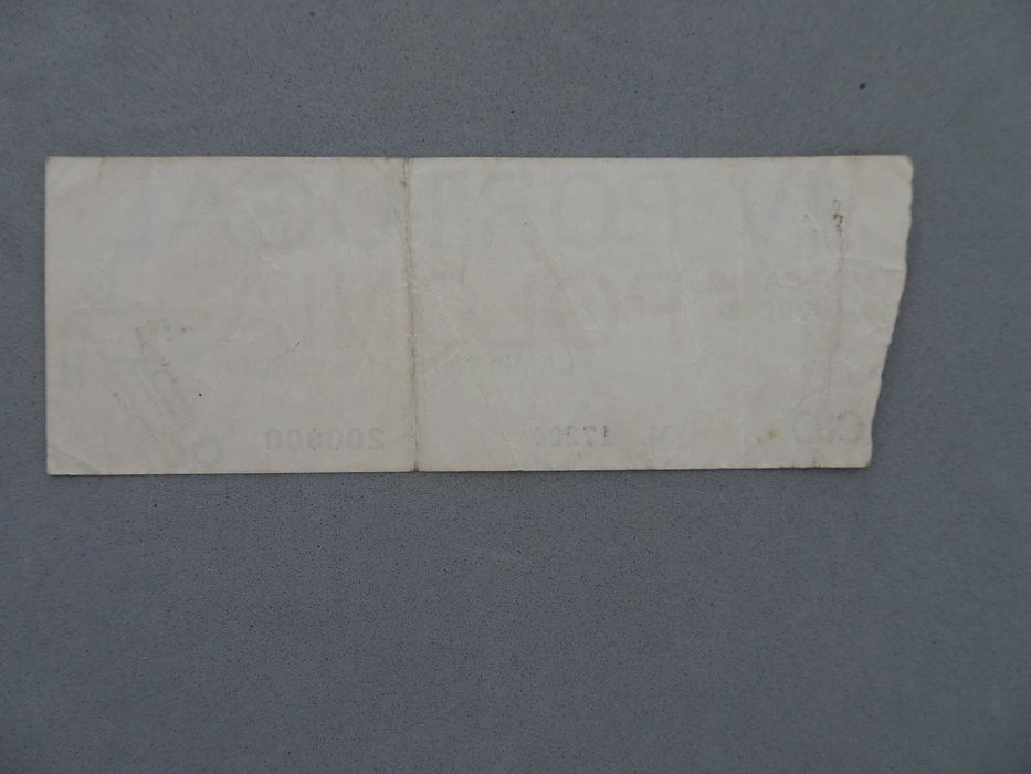 Bilhete de futebol Portugal Polónia Campeonato da Europa Outubro 1982