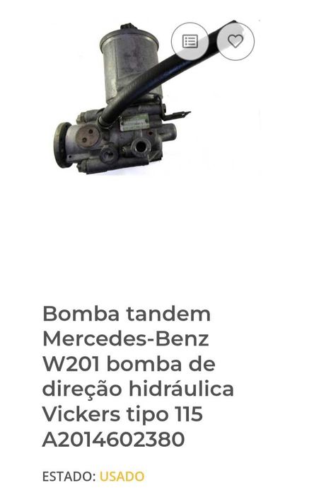 Bomba de direção hidraulica mercedes