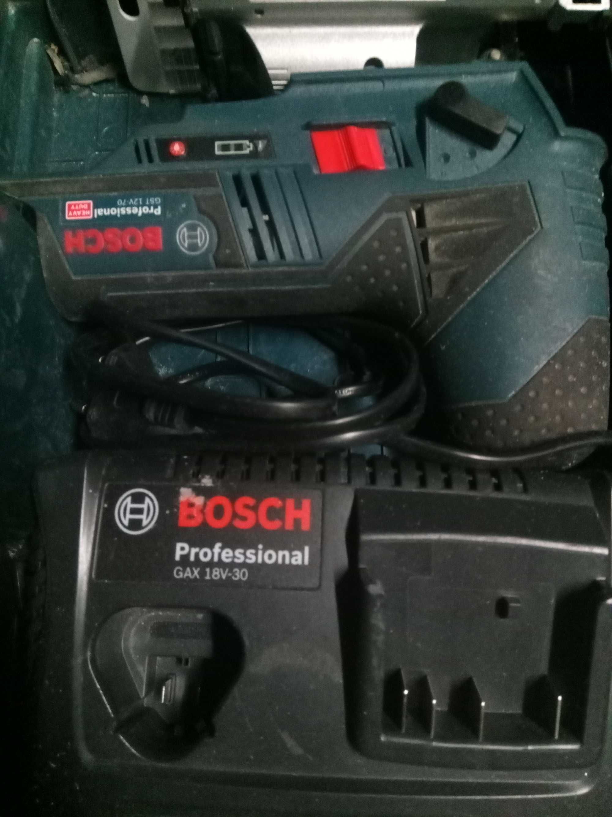 Bosch Professional Wyrzynarka GST12V-70 I szlifierka GWS12-76