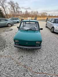 Maluch Fiat 126p czarne tablice białe wnętrze 60tys przebiegu