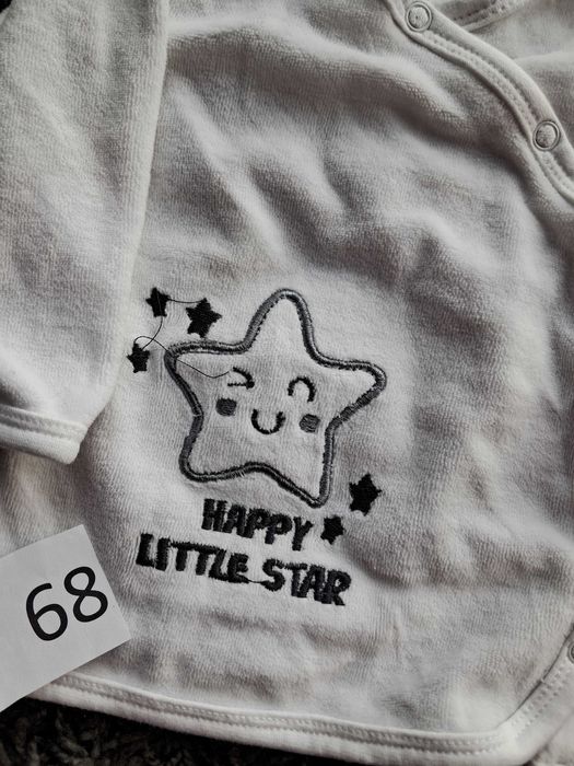 Bluzka niemowlęca zapinana na napy happy little star długi rękaw Ergee