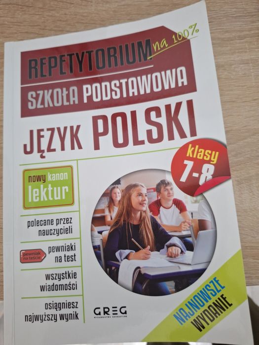 Repetytorium na 100% szkoła podstawowa język polski klasy 7-8