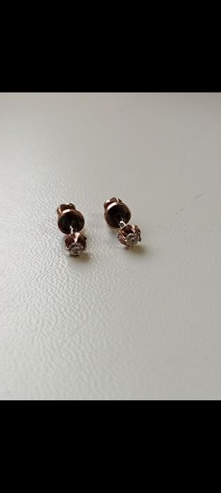 Серьги серебряные с позолотой