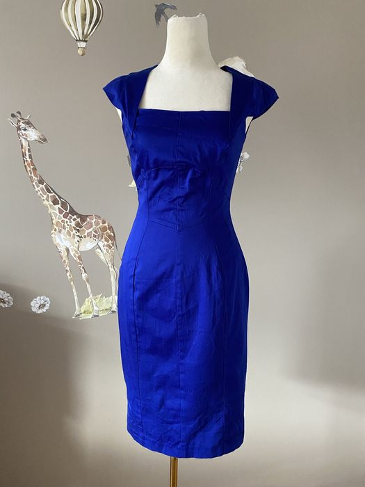 Nowa bawełniana ołówkowa sukienka okazjonalna biznesowa do pracy Oasis