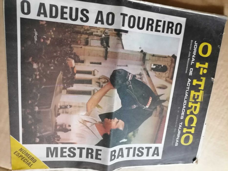 Tauromaquia O 1º Tércio Número Especial O ADEUS a MESTRE BATISTA 1985