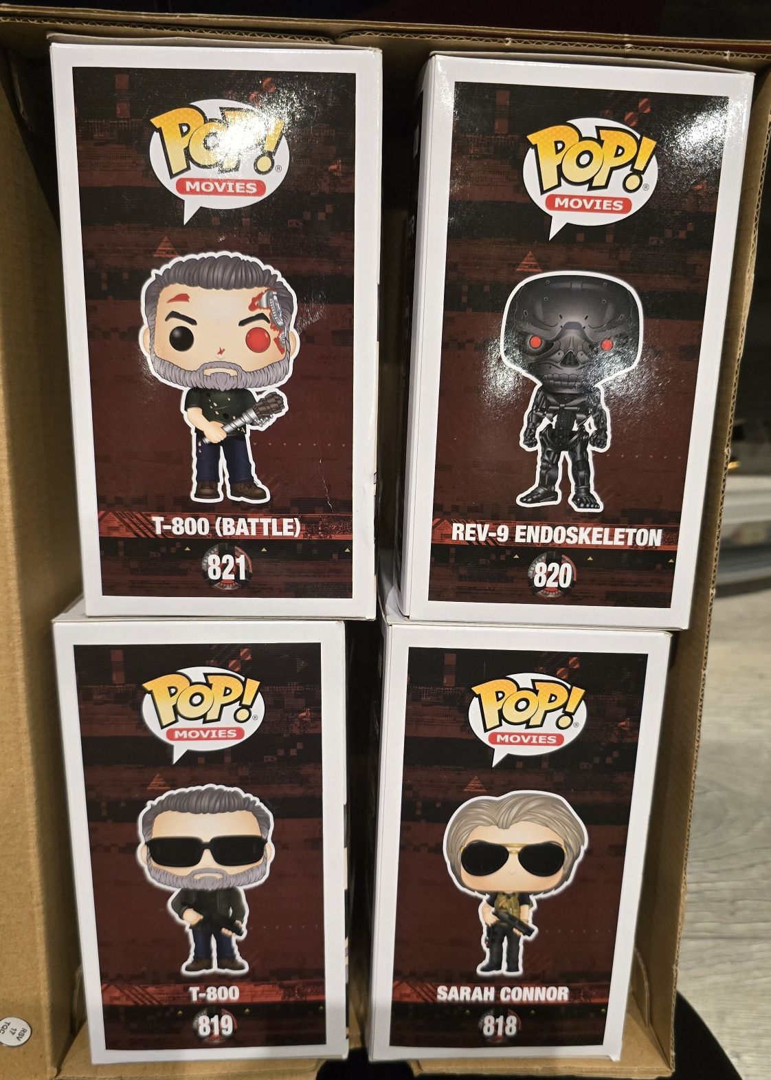 4x funko pop terminator