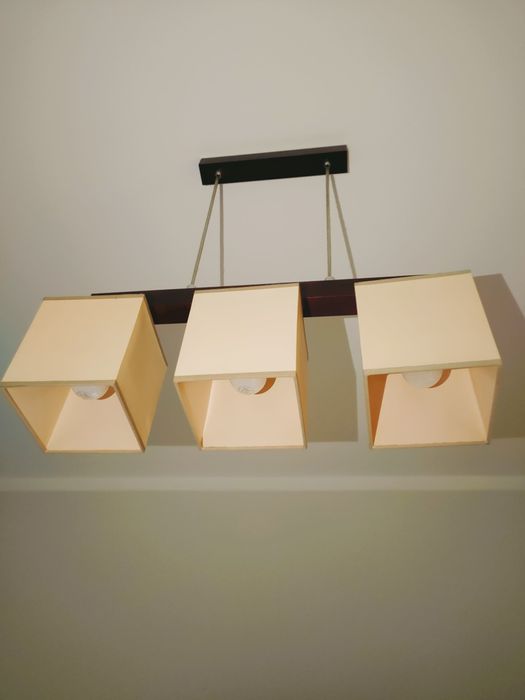 Żyrandol trzy punkty świetlne BDB