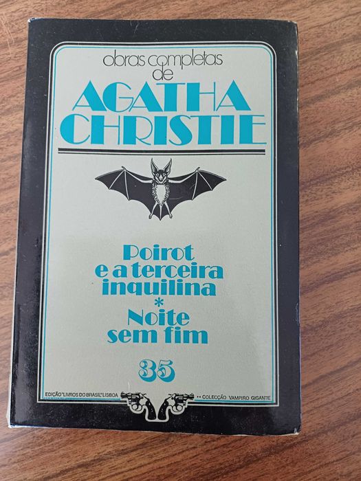 Lote de 2 livros de Agatha Christie