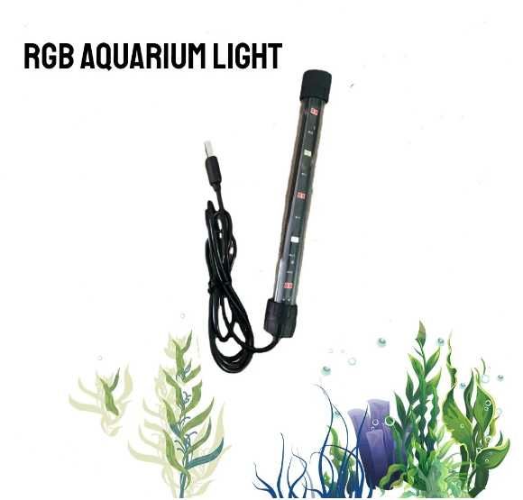 Аквариумная водонепроницаемая LED подсветка с креплением на клипсе